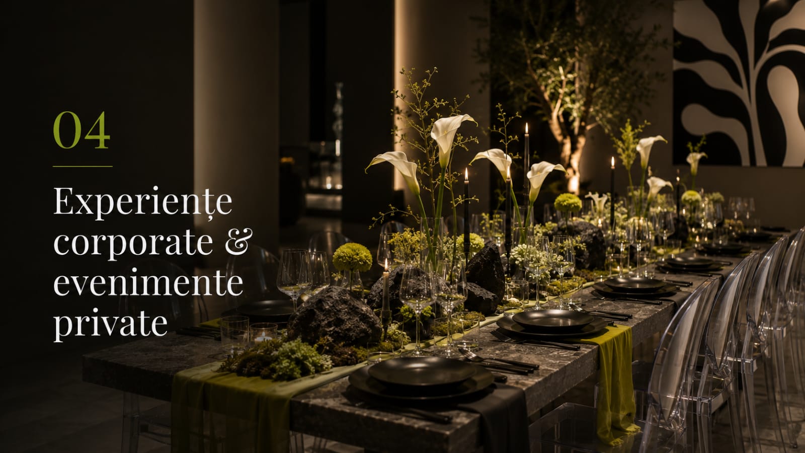 Experiențe corporate și evenimente private
